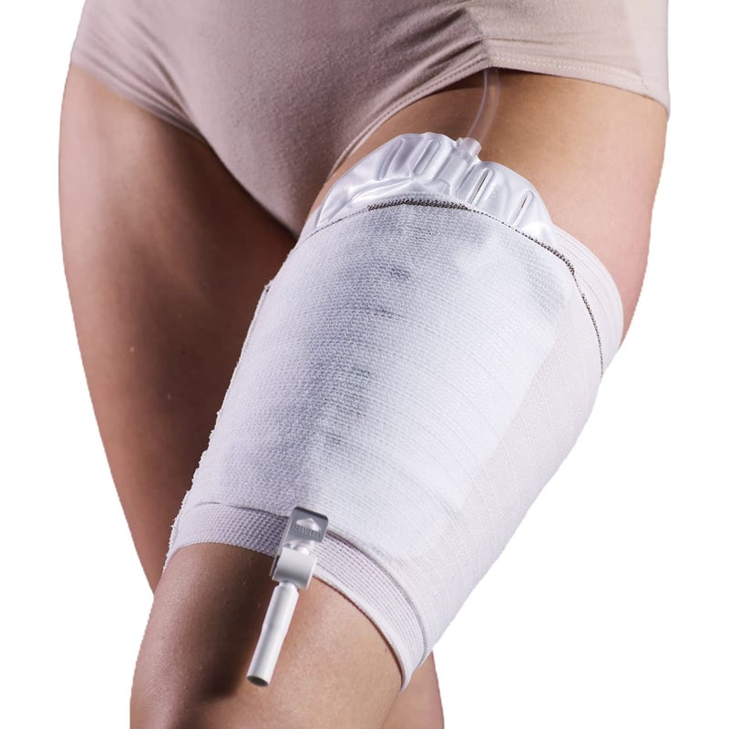 CAREFIX كيرفيكس - حقيبة رعاية قسطرة البول مع حزام الساق - مستلزمات سلس البول - كبير جداً يناسب 25.5 - 35.5 بوصة - TYT0912 50-07.01.C99 - Image 1